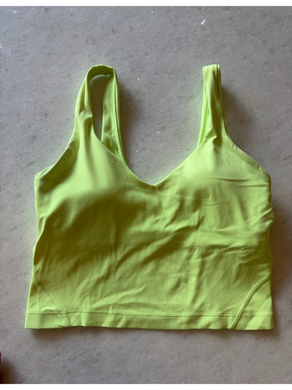 Lululemon Align Crop Tank - lime green